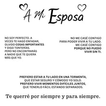 Cargar imagen en el visor de la galería, "A Mi Esposa" Collar Corazón Para Siempre - Moroveta