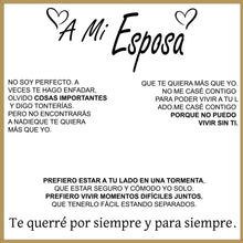 Cargar imagen en el visor de la galería, "A Mi Esposa" Collar Corazón Para Siempre en plata pura - Moroveta