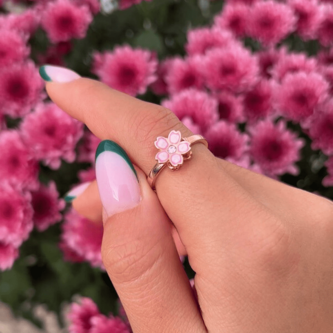 Anillo Ajustable Sakura Antiestrés - (Oferta 2x1) - Moroveta