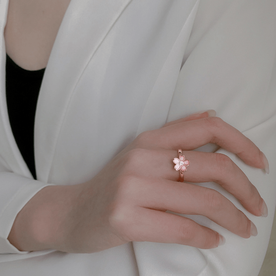 Anillo Ajustable Sakura Antiestrés - (Oferta 2x1) - Moroveta