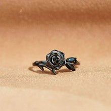 Cargar imagen en el visor de la galería, Anillo de Rosa Negra - Soy fuerte - Moroveta
