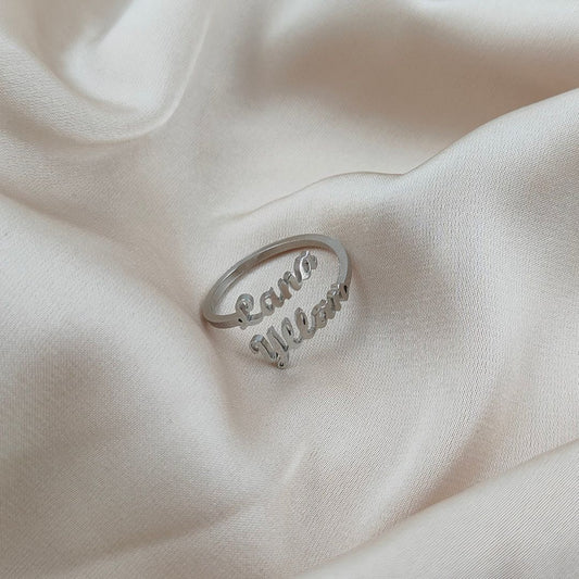 Anillo personalizado con hasta 4 nombres - Moroveta