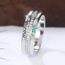Cargar imagen en el visor de la galería, Anillo personalizado con piedras de nacimiento - Moroveta