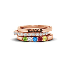Cargar imagen en el visor de la galería, Anillo personalizado con piedras de nacimiento - Moroveta