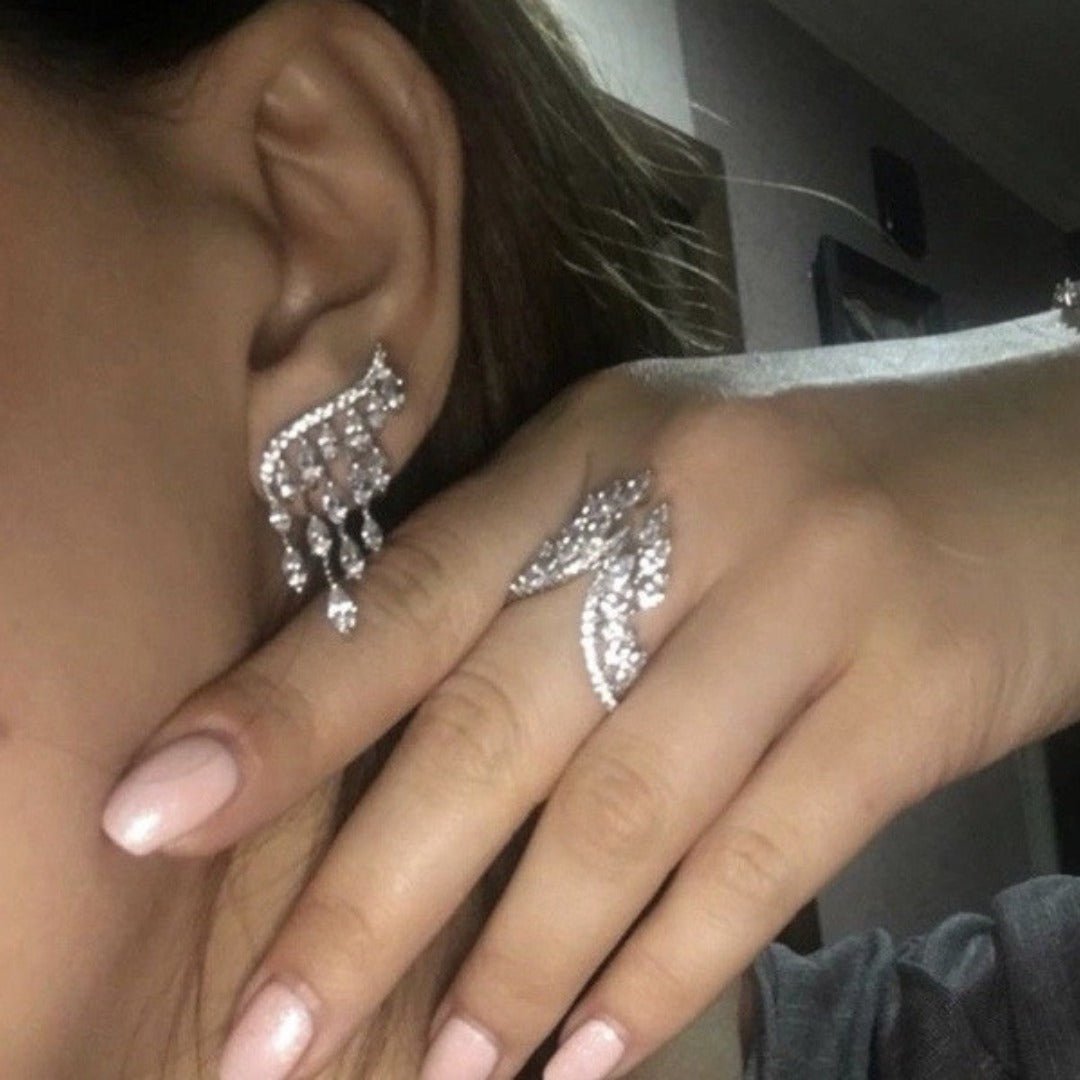 Aretes + pulsera + anillo "Alas de ángel" (Oferta 3X1) - Moroveta