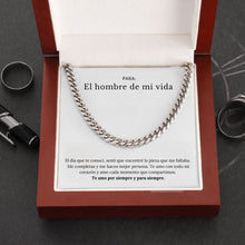 Cargar imagen en el visor de la galería, Cadena estilo cubana - Para el hombre de mi vida - Moroveta
