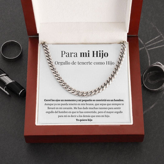 Cadena estilo cubana - Para mi hijo - Moroveta