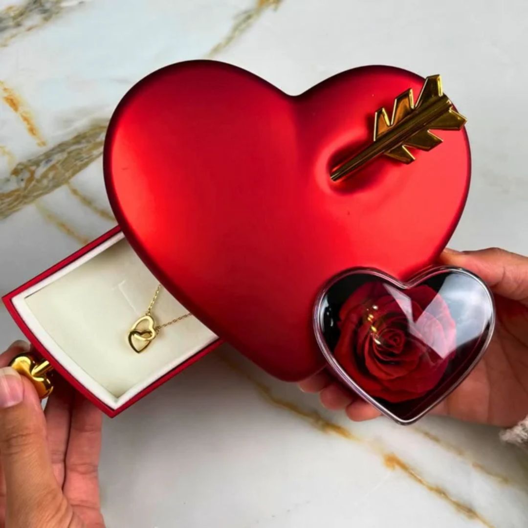 Caja de amor eterno & collar personalizado - Moroveta