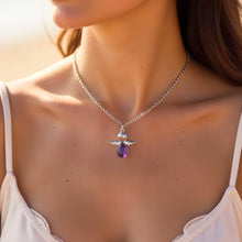 Cargar imagen en el visor de la galería, Collar Ángel Guardián con Piedra Natural - Moroveta