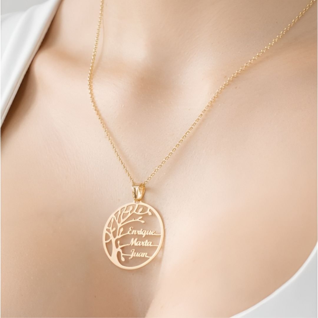 Collar Árbol de la vida con nombres - Moroveta