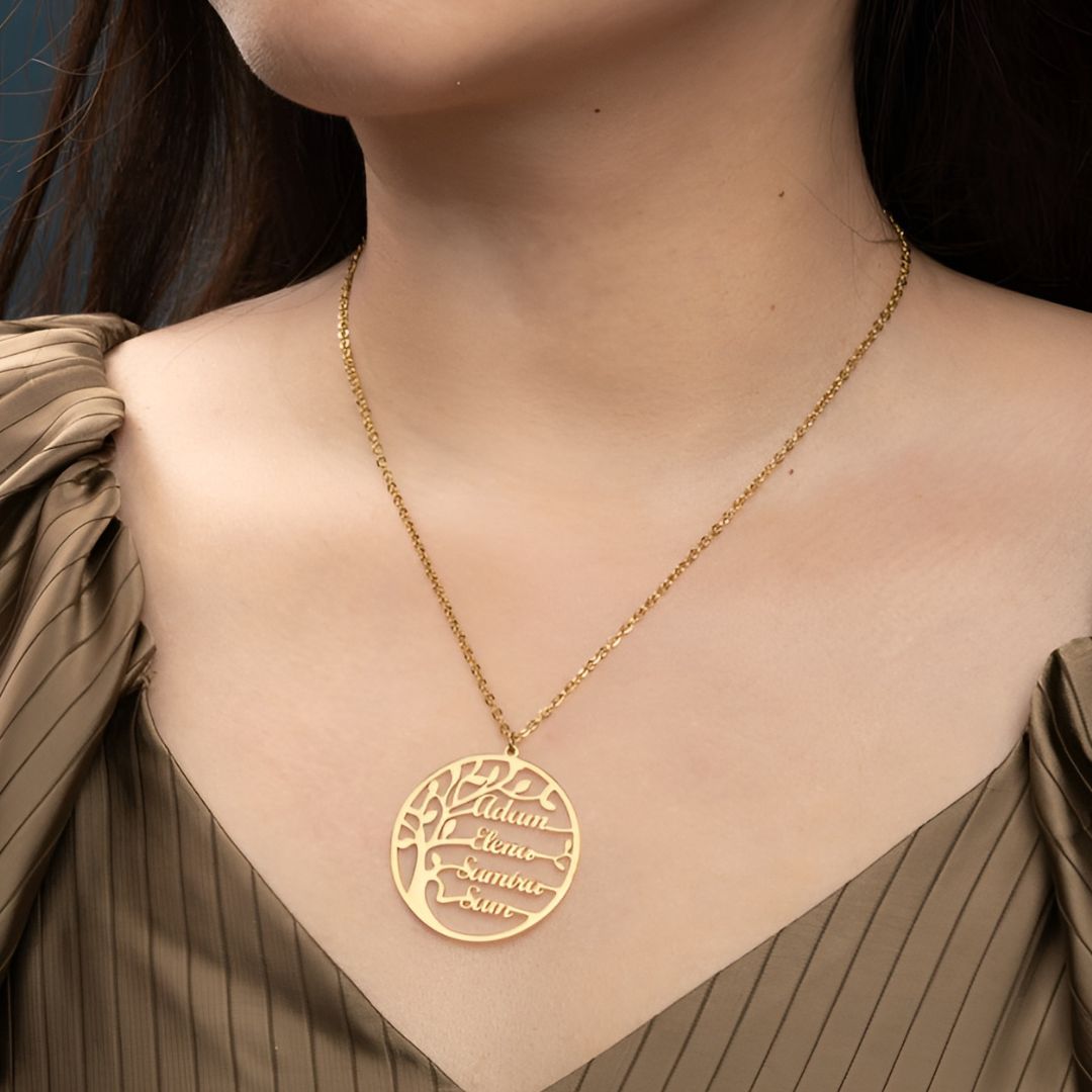 Collar Árbol de la vida con nombres - Moroveta