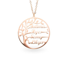Cargar imagen en el visor de la galería, Collar Árbol de la vida con nombres - Moroveta
