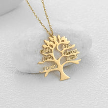 Cargar imagen en el visor de la galería, Collar Árbol de la Vida personalizado - Hasta 9 Nombres - Moroveta
