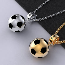Cargar imagen en el visor de la galería, Collar balón de fútbol con nombre personalizado - Moroveta