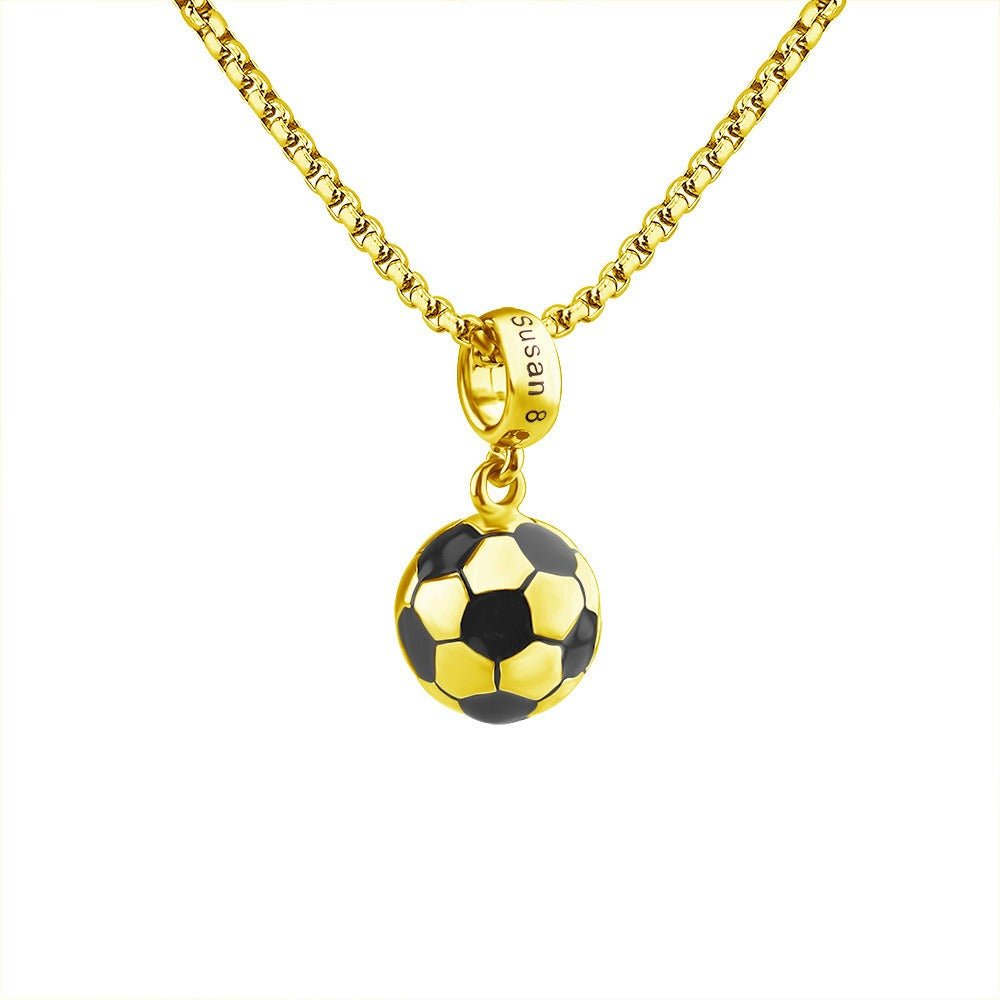 Collar balón de fútbol con nombre personalizado - Moroveta