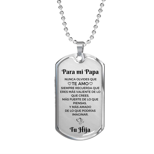 Collar con colgante - Para mi Papá De tu Hija - Moroveta