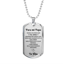 Cargar imagen en el visor de la galería, Collar con colgante - Para mi Papá De tu Hija - Moroveta