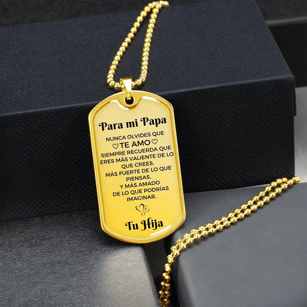 Collar con colgante - Para mi Papá De tu Hija - Moroveta