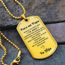 Cargar imagen en el visor de la galería, Collar con colgante - Para mi Papá De tu Hija - Moroveta