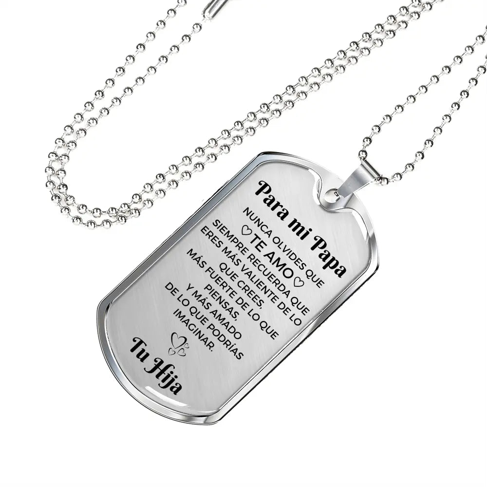 Collar con colgante - Para mi Papá De tu Hija - Moroveta