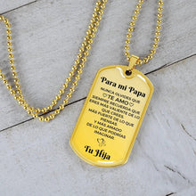 Cargar imagen en el visor de la galería, Collar con colgante - Para mi Papá De tu Hija - Moroveta
