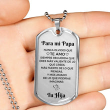 Cargar imagen en el visor de la galería, Collar con colgante - Para mi Papá De tu Hija - Moroveta