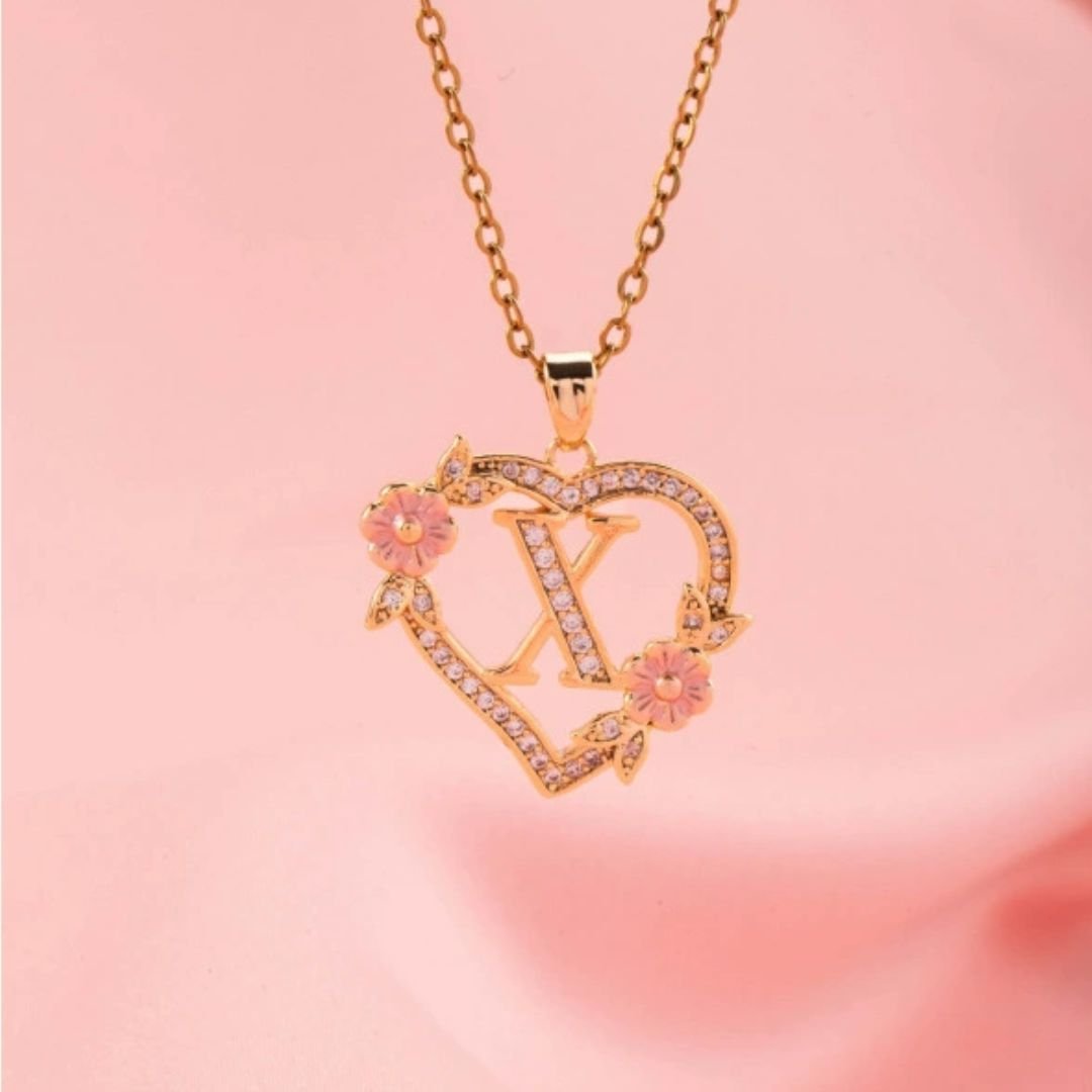 Collar con inicial en corazón - Moroveta