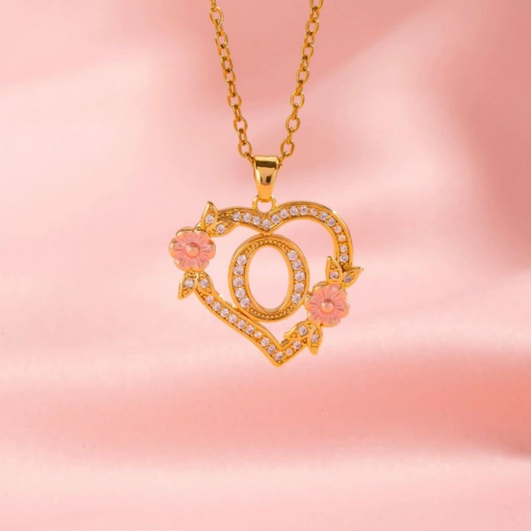 Collar con inicial en corazón - Moroveta