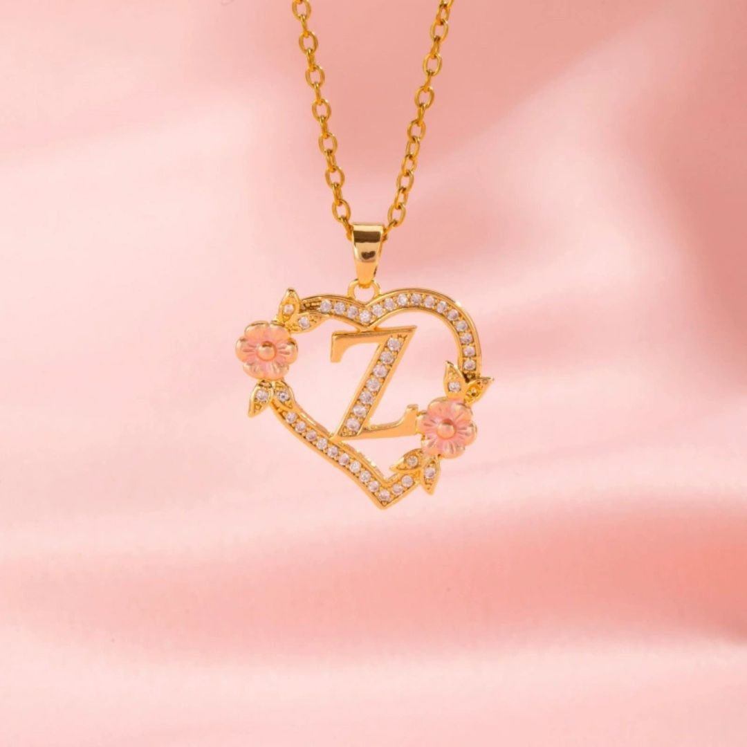 Collar con inicial en corazón - Moroveta