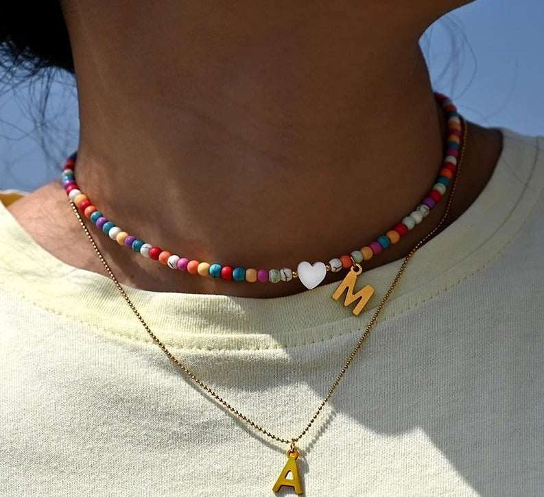 Collar con inicial Rosy - Moroveta