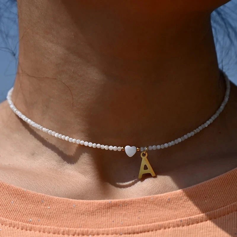 Collar con inicial Rosy - Moroveta