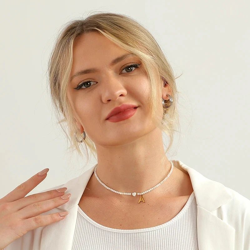 Collar con inicial Rosy - Moroveta