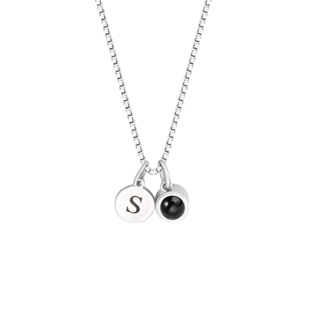 Collar con inicial y foto - Moroveta