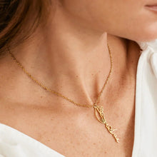 Cargar imagen en el visor de la galería, Collar con nombre y flor de nacimiento - Moroveta