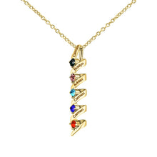 Cargar imagen en el visor de la galería, Collar con nombres y piedras natales - Moroveta