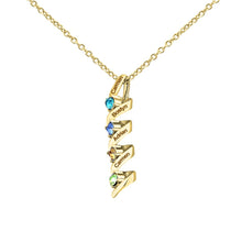 Cargar imagen en el visor de la galería, Collar con nombres y piedras natales - Moroveta