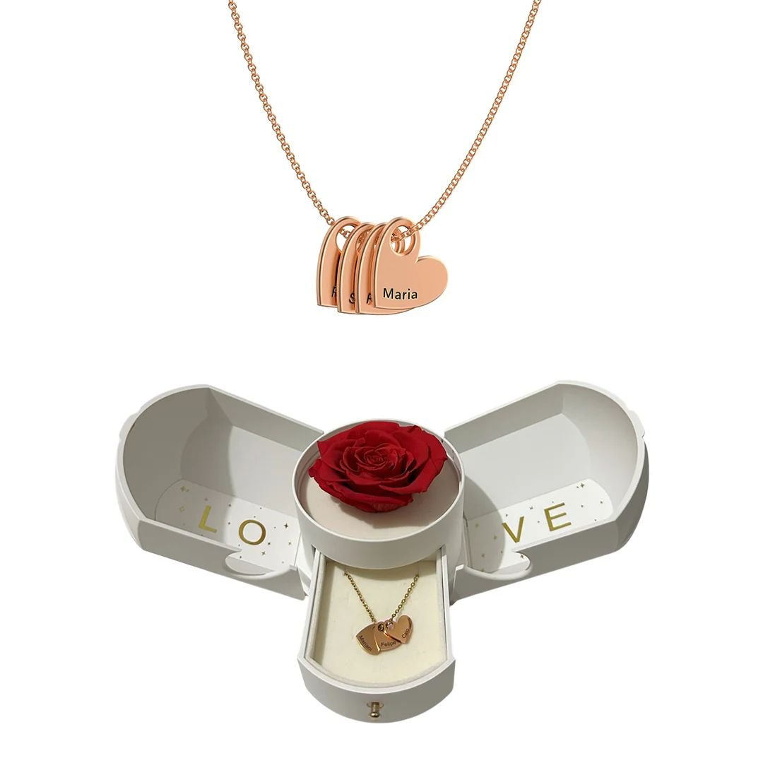 Collar de corazones amor eterno - Moroveta