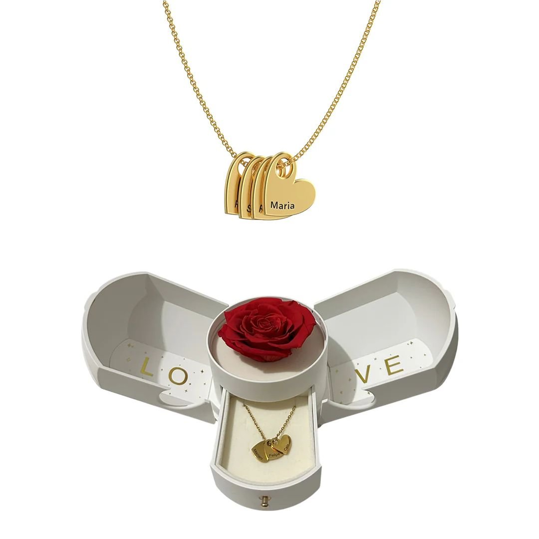 Collar de corazones amor eterno - Moroveta