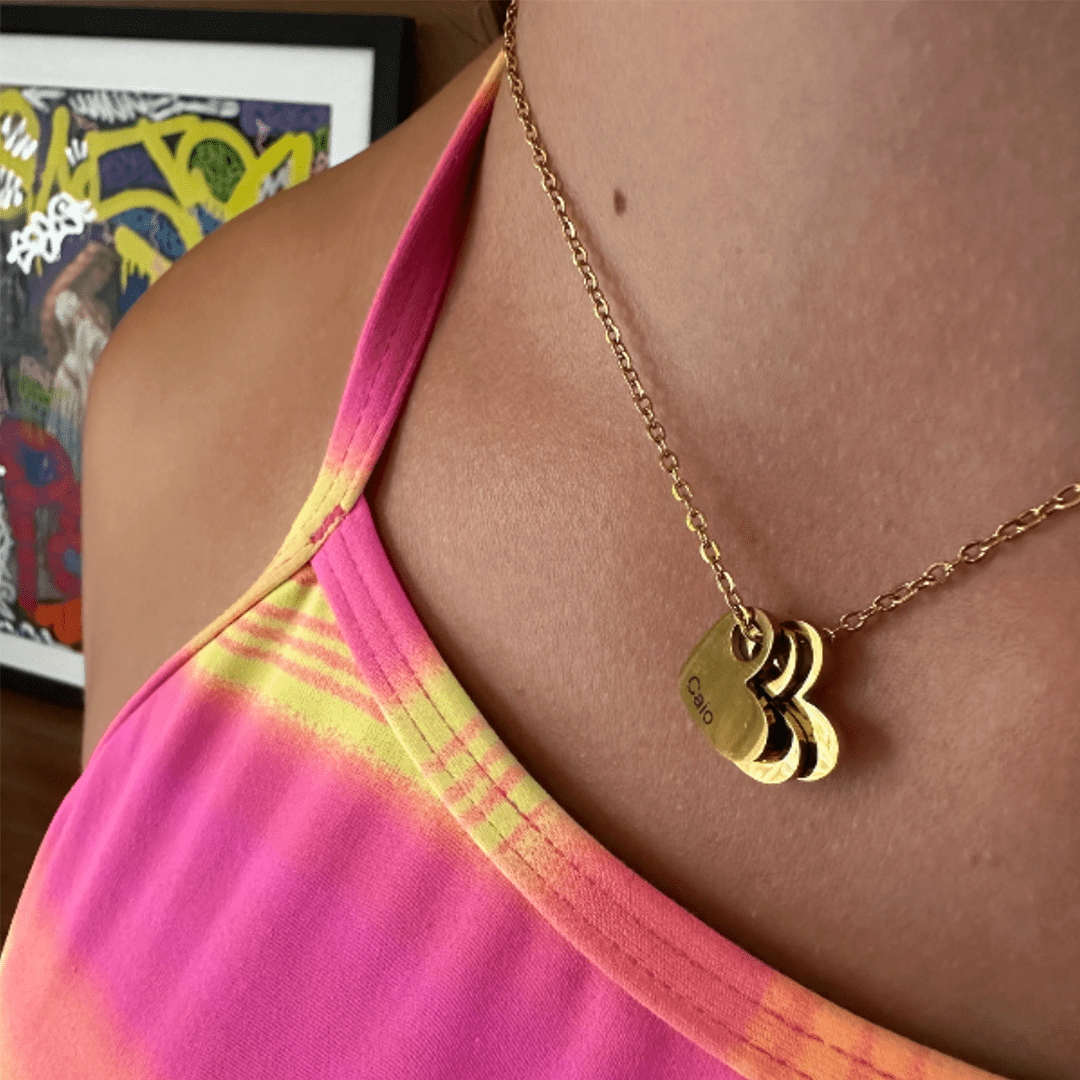 Collar de corazones amor eterno - Moroveta