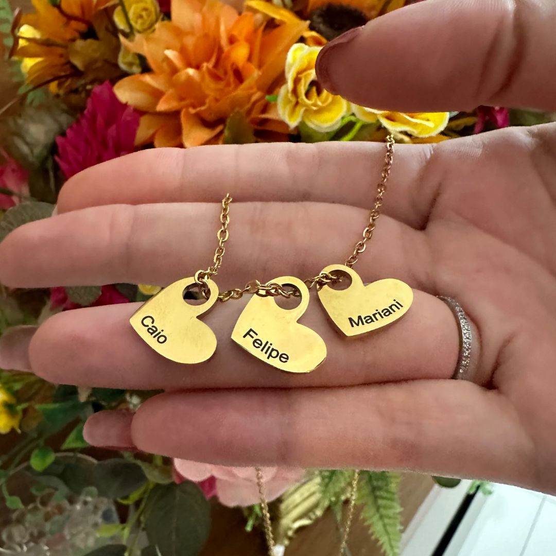 Collar de corazones amor eterno - Moroveta