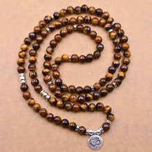 Cargar imagen en el visor de la galería, Collar de cuentas energéticas de ojo de tigre - Moroveta