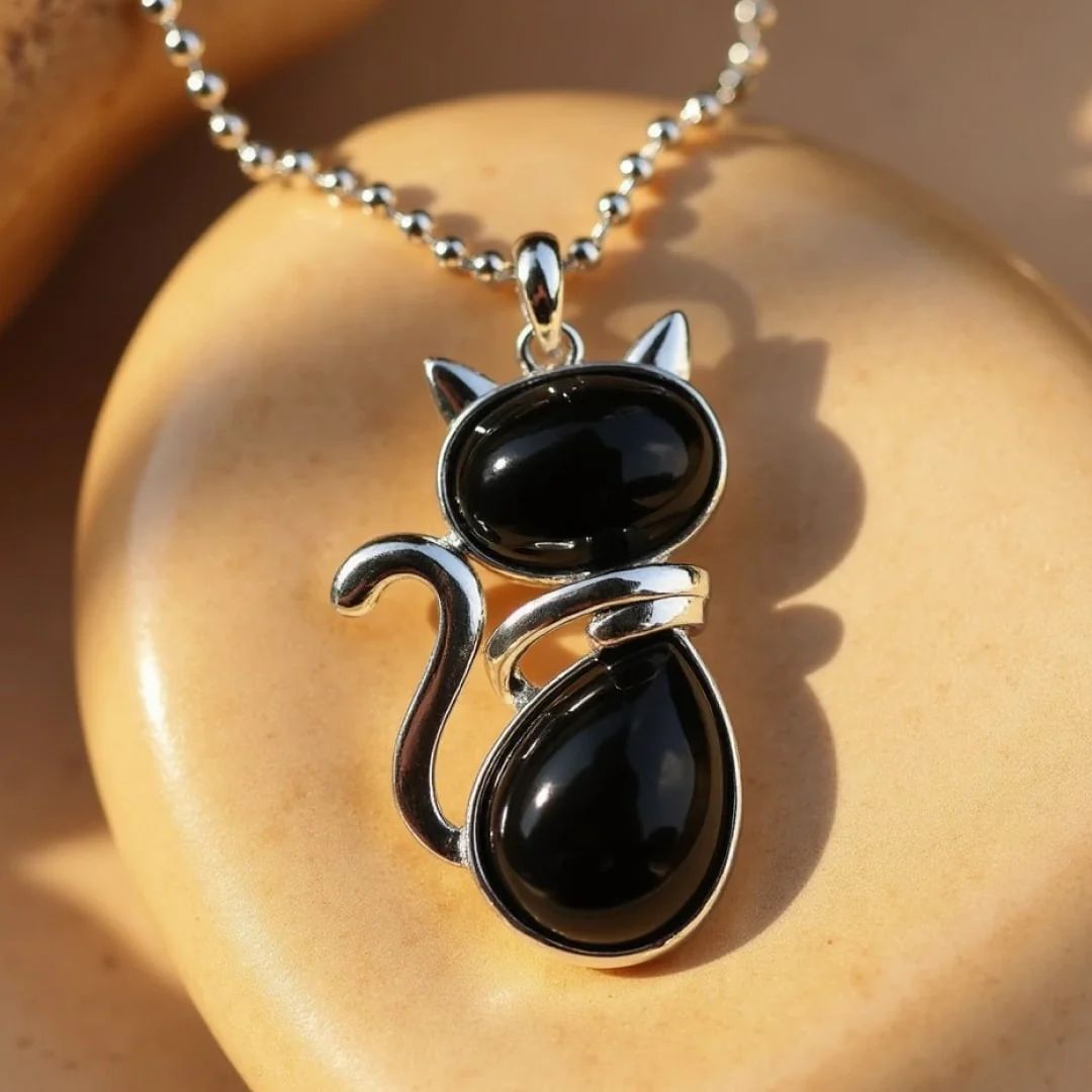 Collar de gato con piedra natural - Moroveta