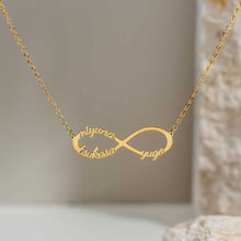 Cargar imagen en el visor de la galería, Collar de infinito con nombres - Moroveta