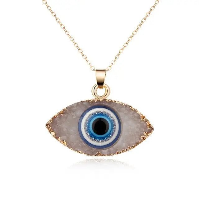 Collar de ojo turco resina - Moroveta