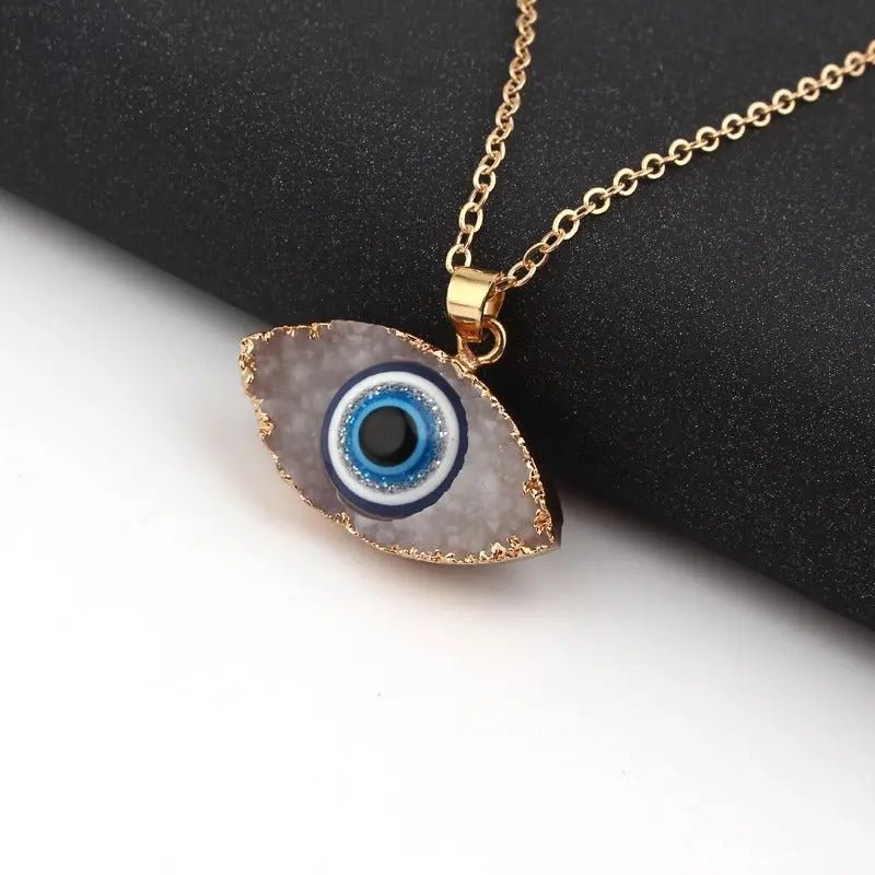 Collar de ojo turco resina - Moroveta