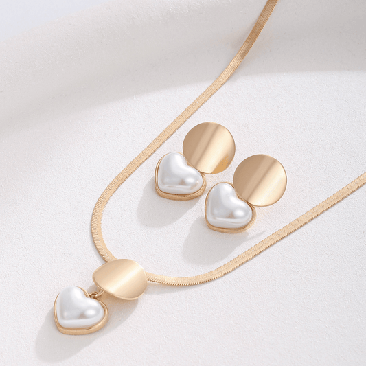 Collar elegante de Corazón y Pendientes GRATIS - Moroveta