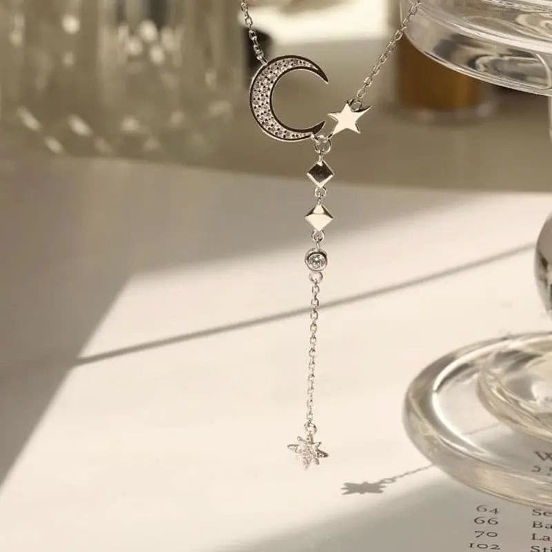 Collar estrella luna brillante - Moroveta