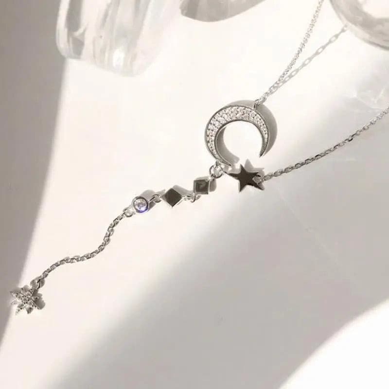 Collar estrella luna brillante - Moroveta