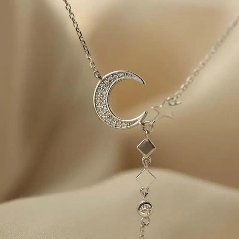 Collar estrella luna brillante - Moroveta