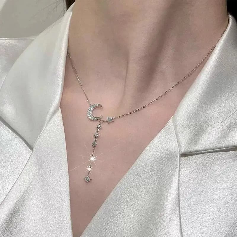 Collar estrella luna brillante - Moroveta